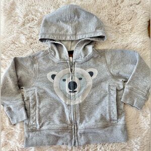 Tea Collection Cotton Zip Up Hoodie Jacket 6-9 mos
